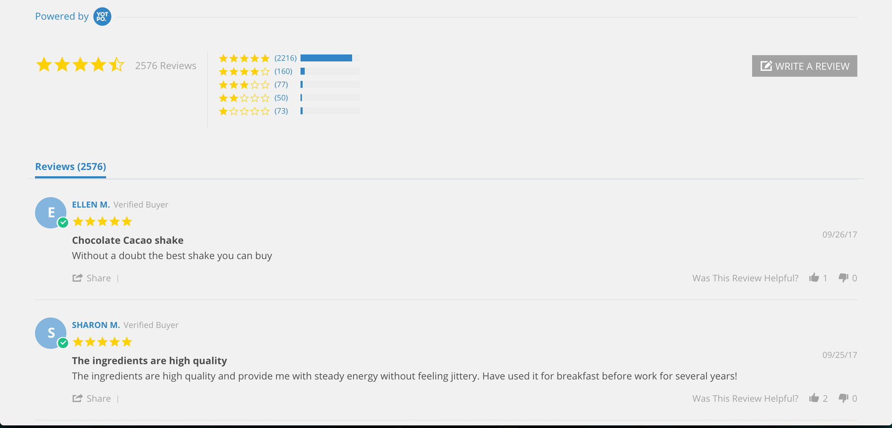 Rockin' Wellness Website Design - Yotpo Review Integration