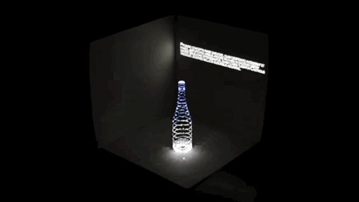Augmented Reality Projection Mapping Bottle